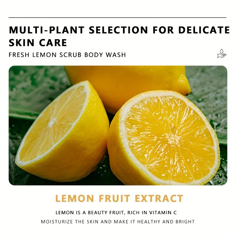 Gel douche exfoliant au citron 300 ml