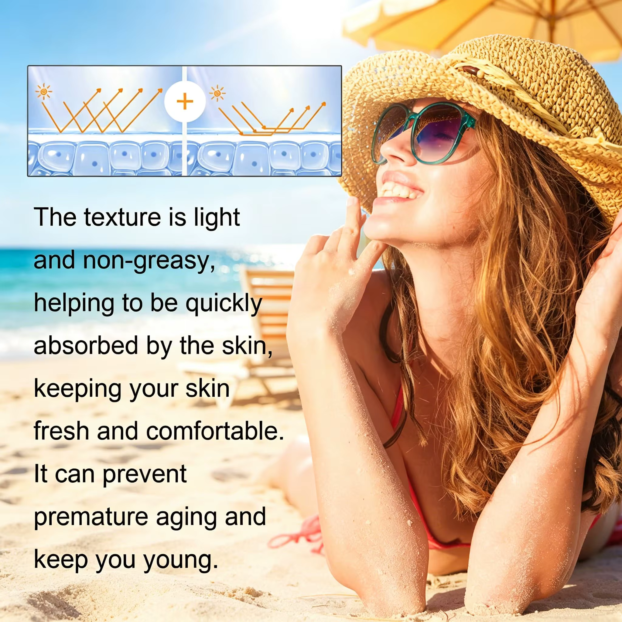 Crème solaire SPF 100 UVA UVB