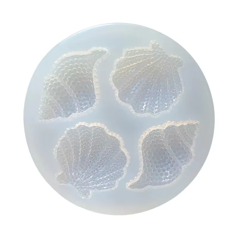 Miroir de conque multi-facettes en Silicone époxy, Simulation Abrasive, artisanat de décoration, moule, outil de cuisson de gâteaux au chocolat