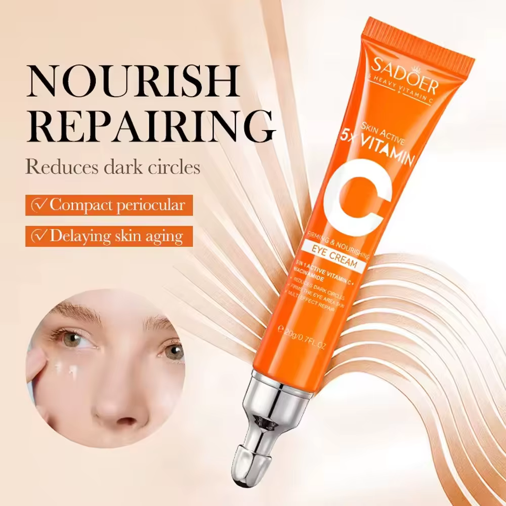 SADOER vitamine C crème pour les yeux Anti cernes