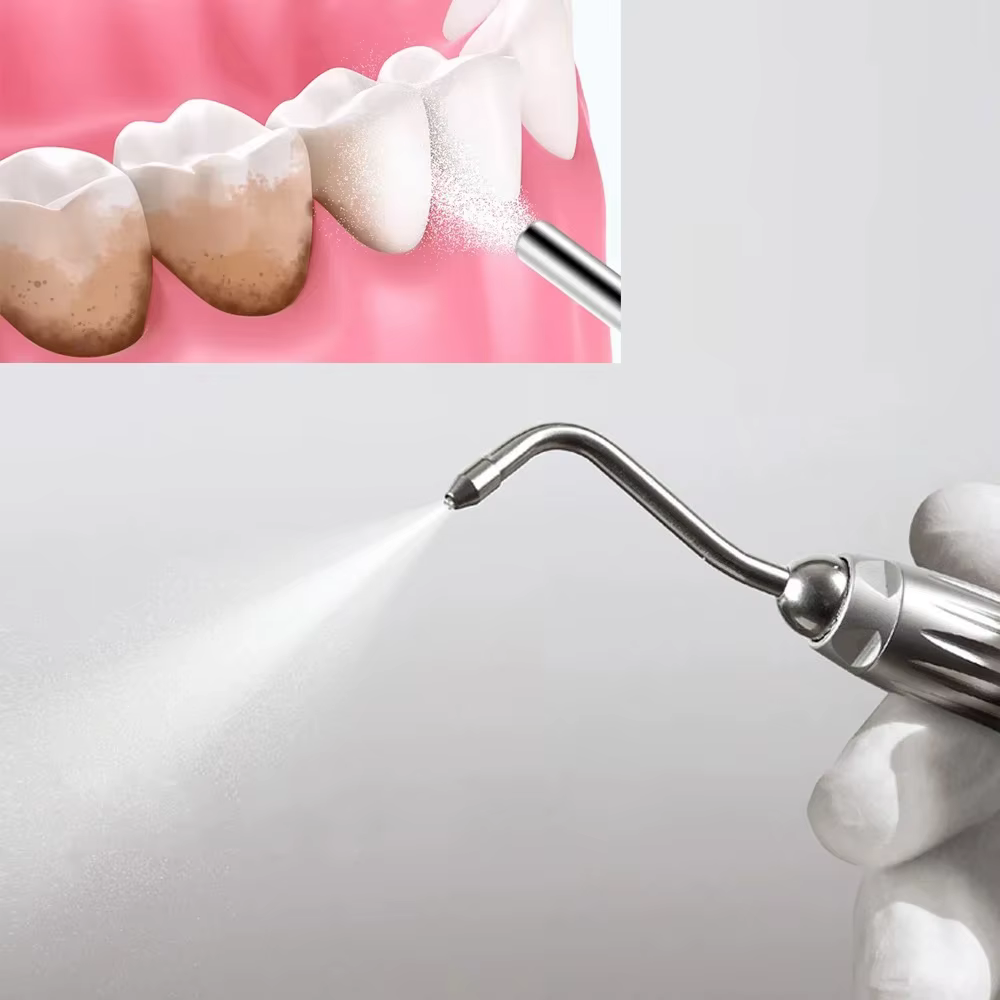 Poudre de sablage dentaire professionnelle 500g, 65μm, bicarbonate de sodium pour le polissage des dents et l'élimination des taches