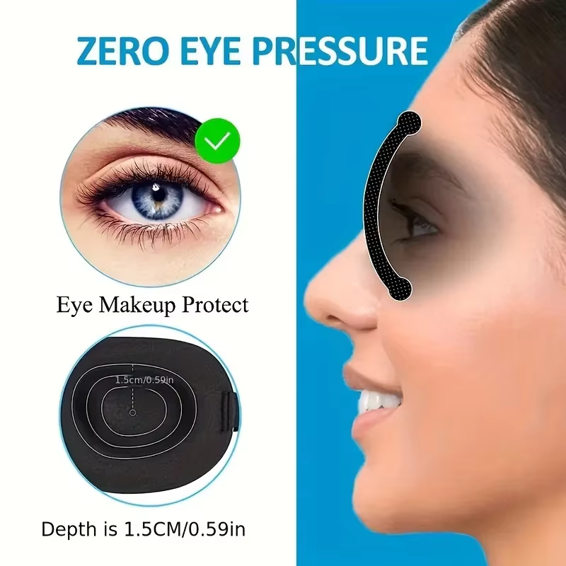 Masque de sommeil ergonomique ultra-doux pour une occultation totale de la lumière – Sangle réglable, respirant et léger