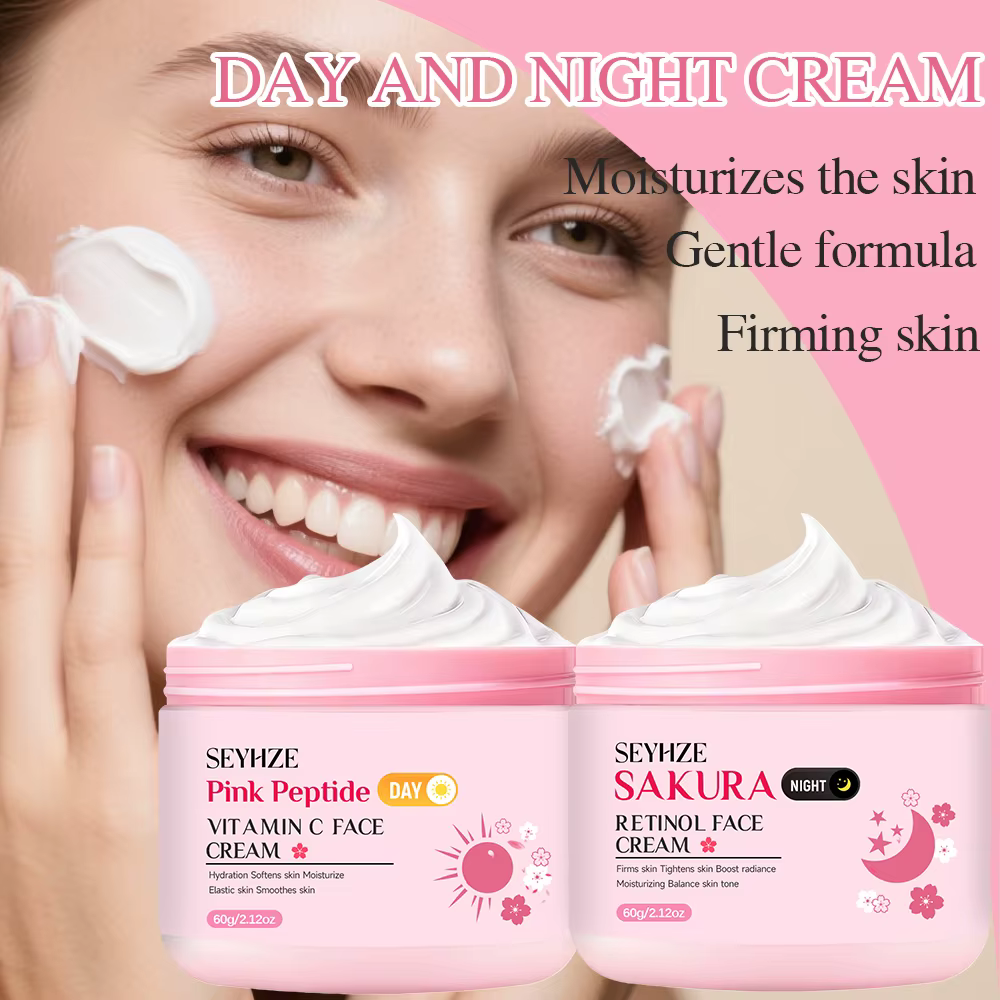 Crème de jour et de nuit SEYHZE Sakura riche en rétinol + vitamine C/E