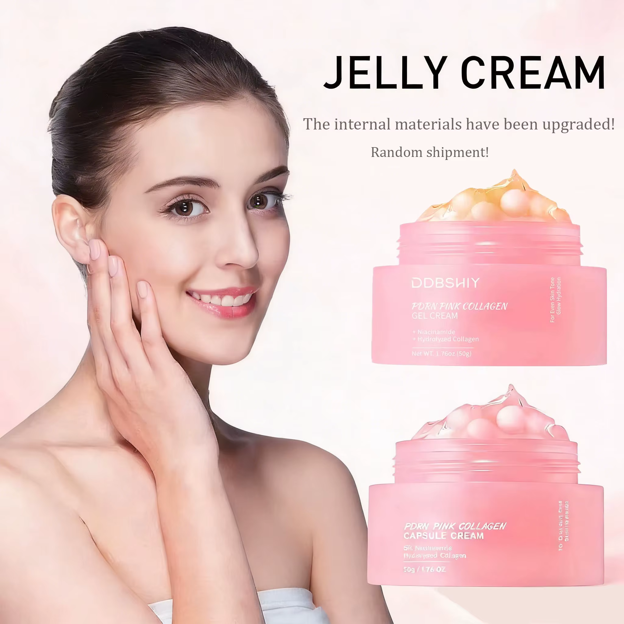 Crème pour le visage au collagène et aux perles pour femmes