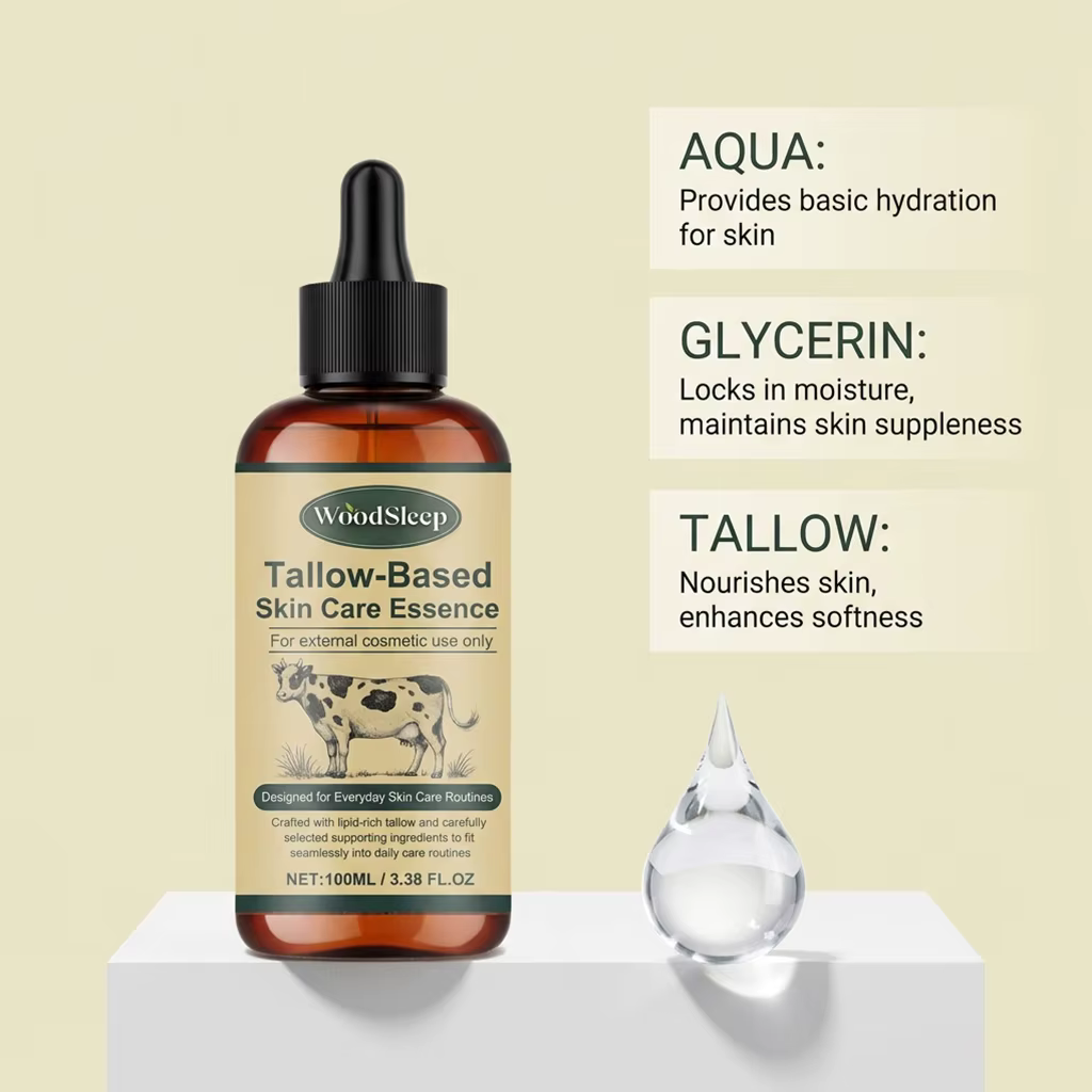 Sérum Visage au Suif de Bœuf – Huile Essentielle Nourrissante pour le Soin