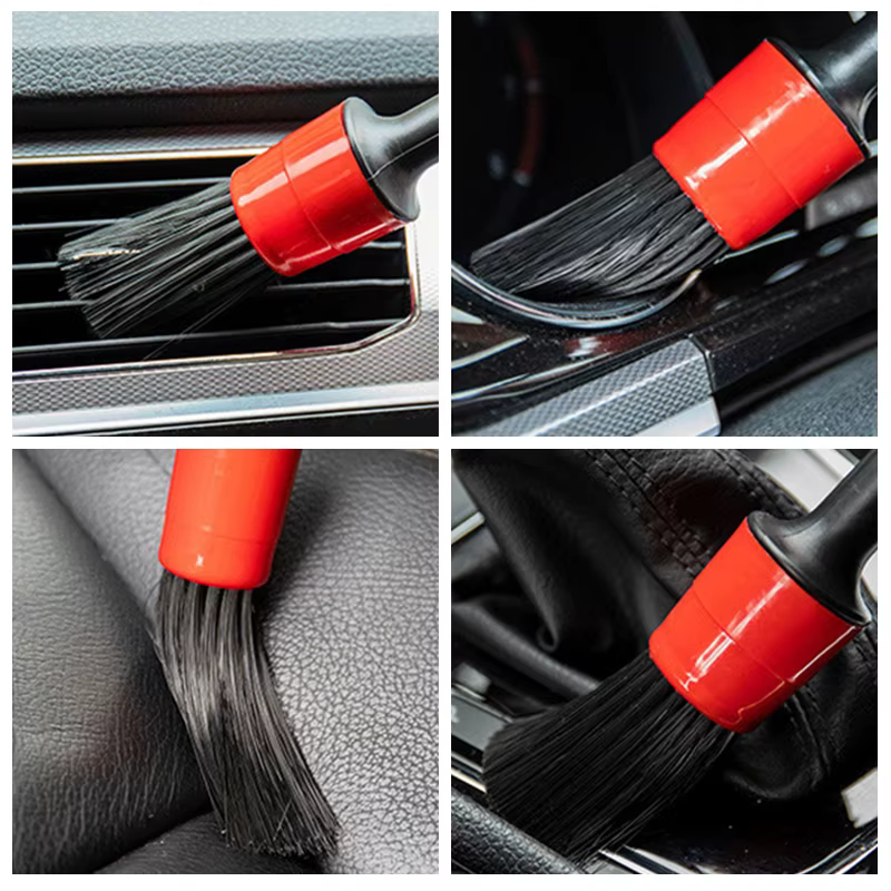 Kit de nettoyage de voiture SEAMETAL : Brosse de detailing, serviette de lavage, gant de lavage, éponges, outils d'entretien automobile, accessoires de lavage intérieur et extérieur