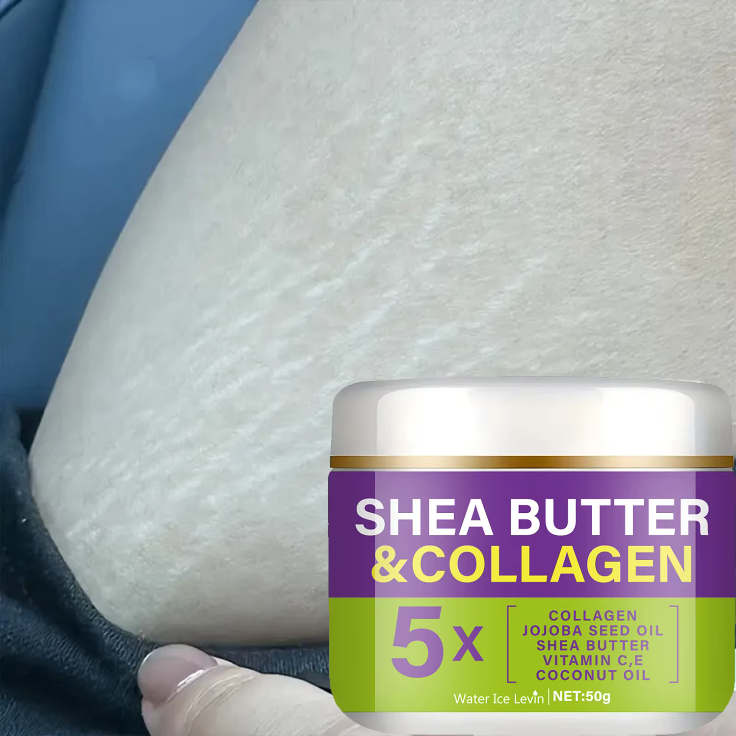 Crème Nourrissante au Beurre de Karité & Collagène | Complexe Lipidique Végétal | Nutrition Intense + Éclat Naturel