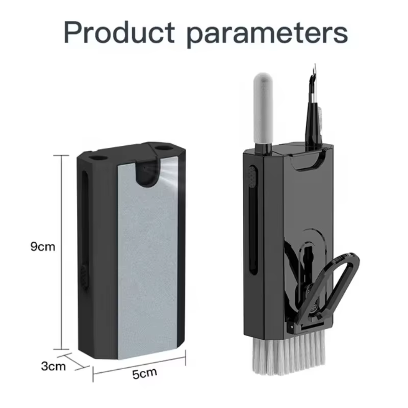 Kit de nettoyage 8 en 1 multifonctionnel pour appareil photo, tablette, écran de téléphone, support de téléphone portable, nettoyeur d'écouteurs et stylos