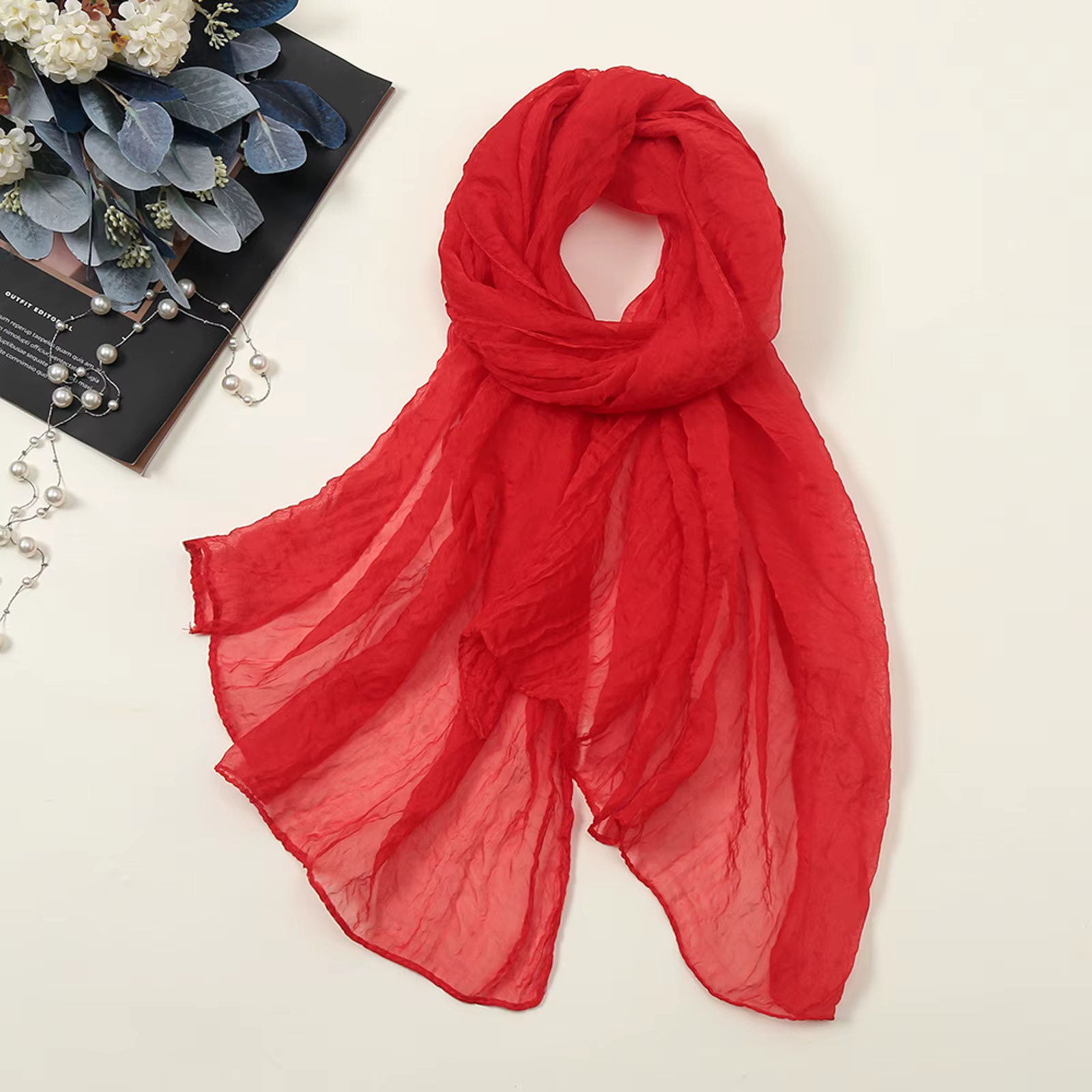Écharpe en mousseline de soie pour dames, châle, foulards, bandana, respirant, protection solaire, doux, solide, élégant, document, mode, hijabs
