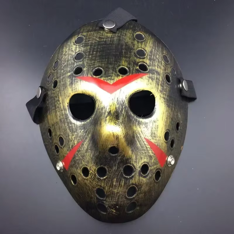 Accessoires parodie cadeau d'Halloween masque de hockey du film Jason vendredi le 13ème masque effrayant fête d'Halloween Cosplay Masksa cadeau d'anniversaire