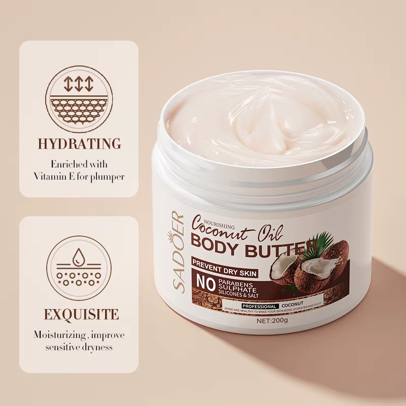 Beurre corporel hydratant à la noix de coco