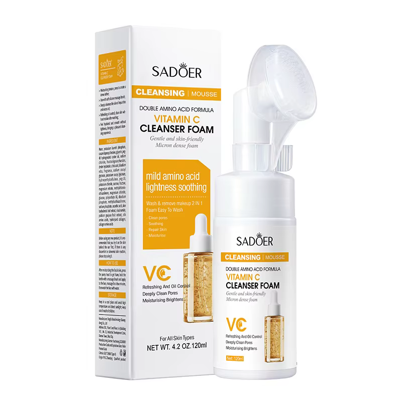 SAODER Q10 vitamine C nettoyant pour le visage mousse de lavage