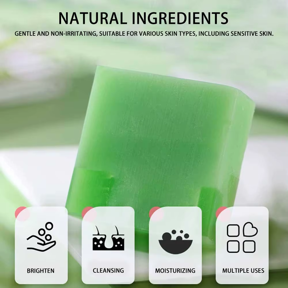Savon à l'aloe vera pour le visage 100g barre