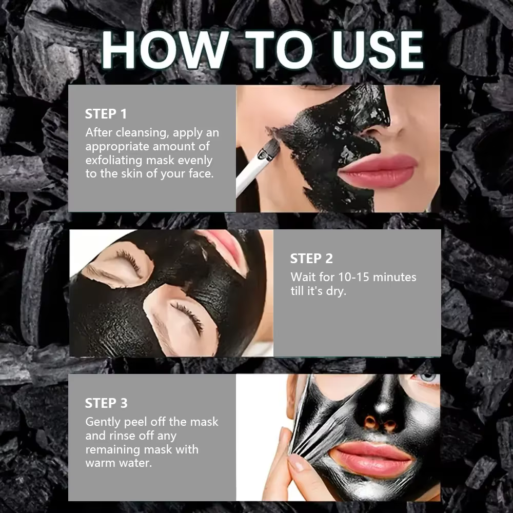 Masque noir au charbon de bambou