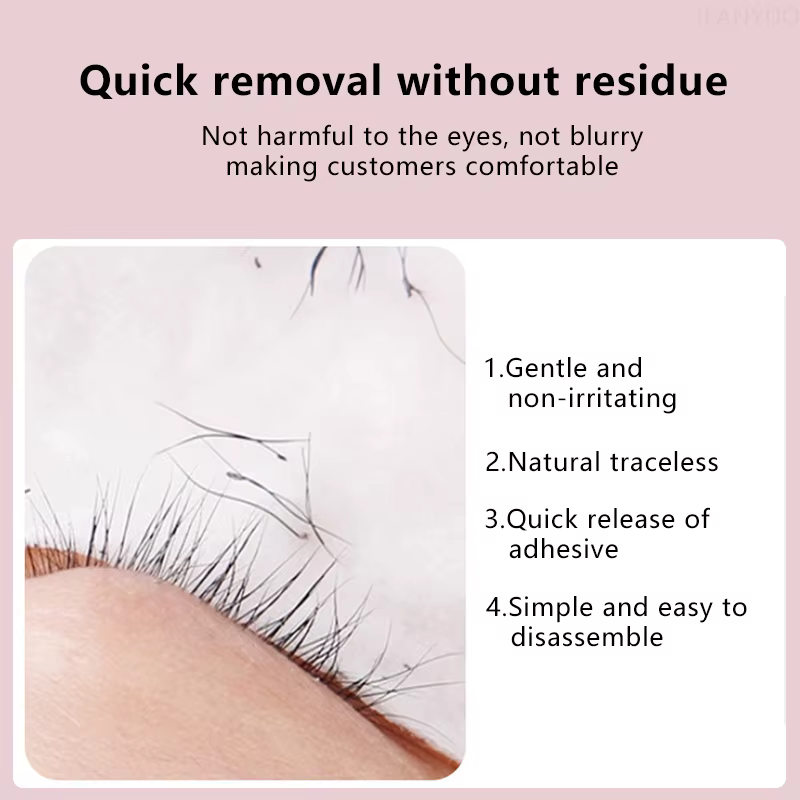Dissolvant de colle pour cils, 5ml, pour bricolage, Extensions de cils, nettoyage doux et en profondeur, dissolution rapide des résidus, outil de maquillage liquide
