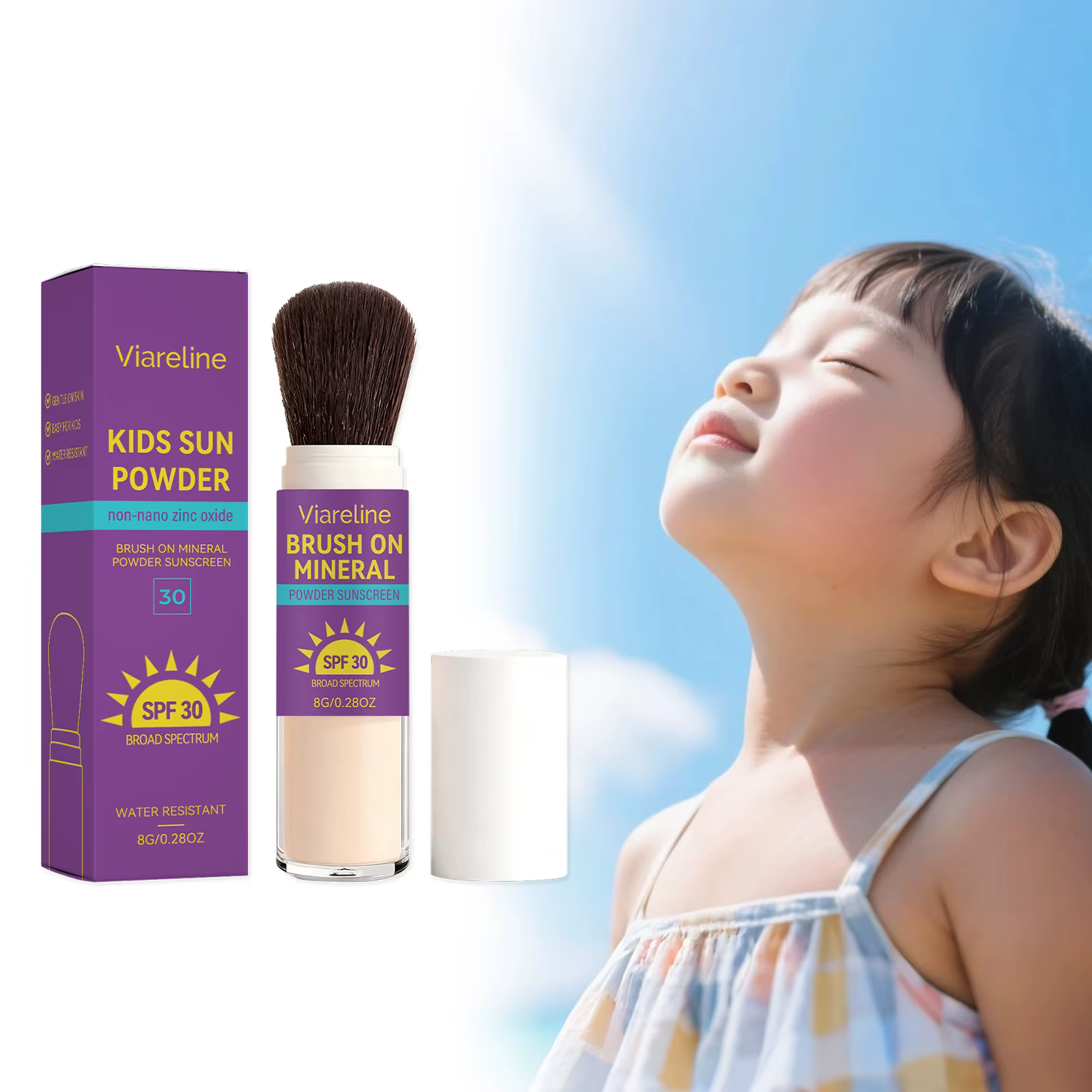 Poudre solaire SPF30 pour enfants