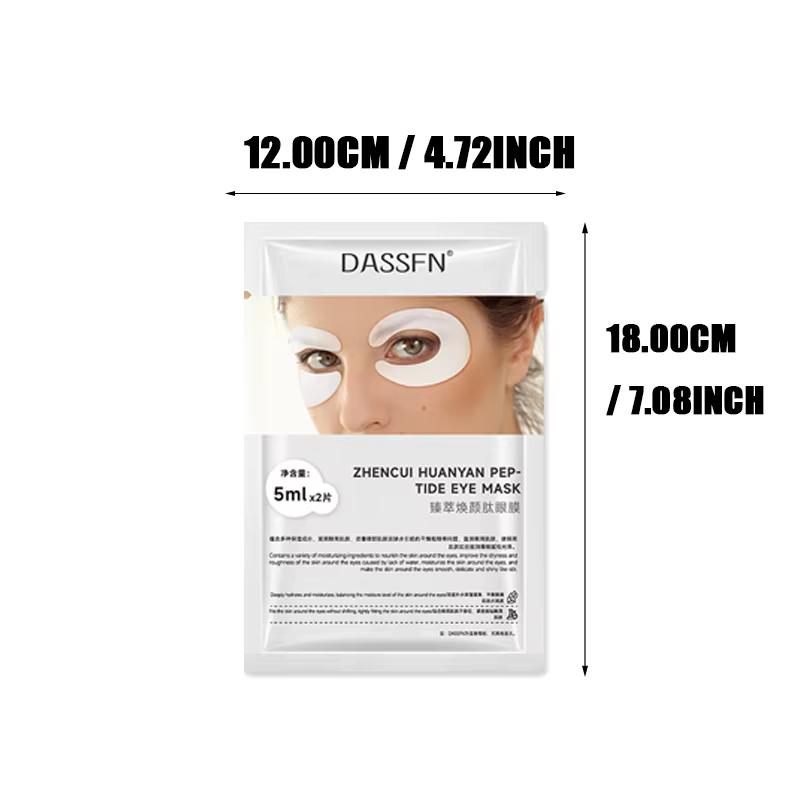 5 pièces/1 boîte masque pour les yeux blanchissant et Anti-rides puissant-hydratant et contrôle de l'huile durable de