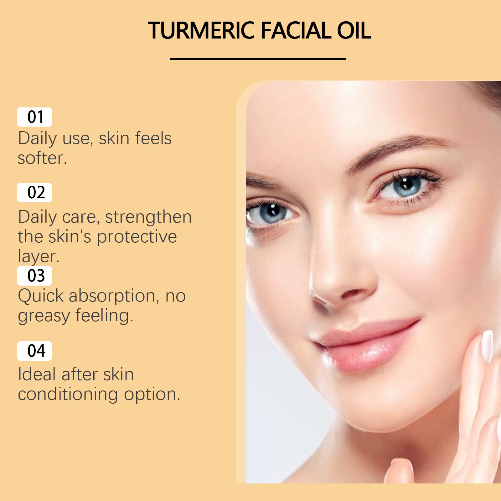Huile essentielle de curcuma pour le visage