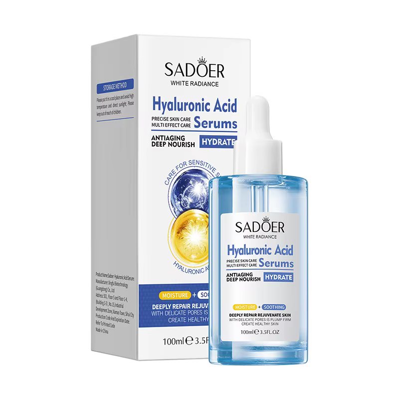 Centella Sakura collagène vitamine C acide hyaluronique sérum pour le visage soin de la peau hydratant raffermissant
