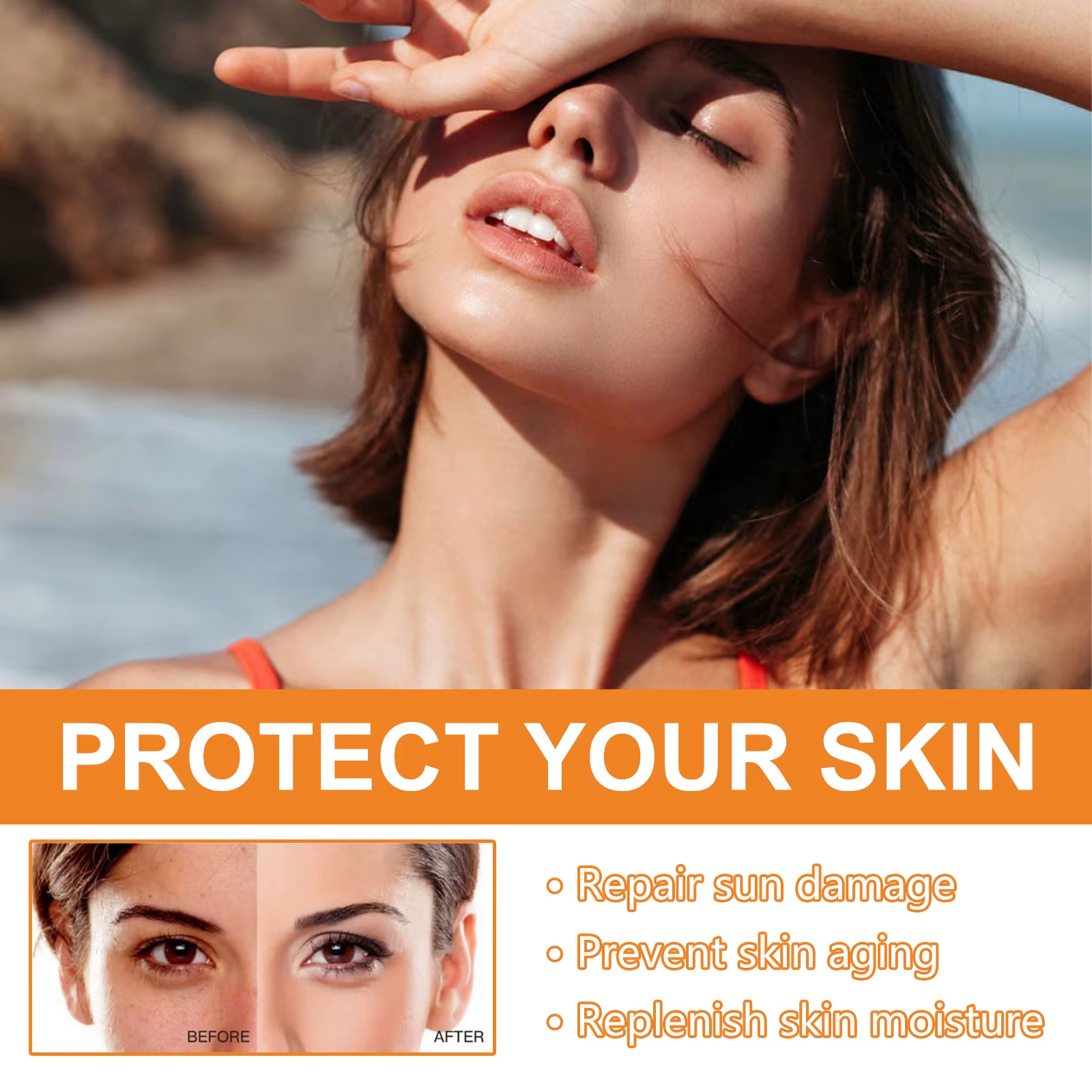 Crème solaire pour le visage et le corps