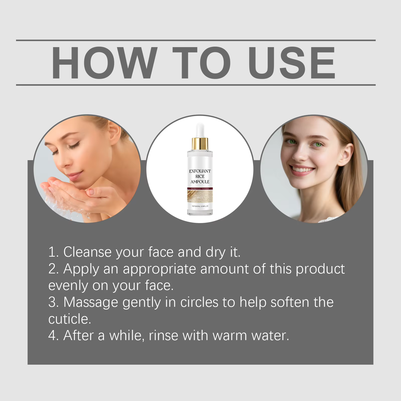 Sérum exfoliant coréen pour le visage
