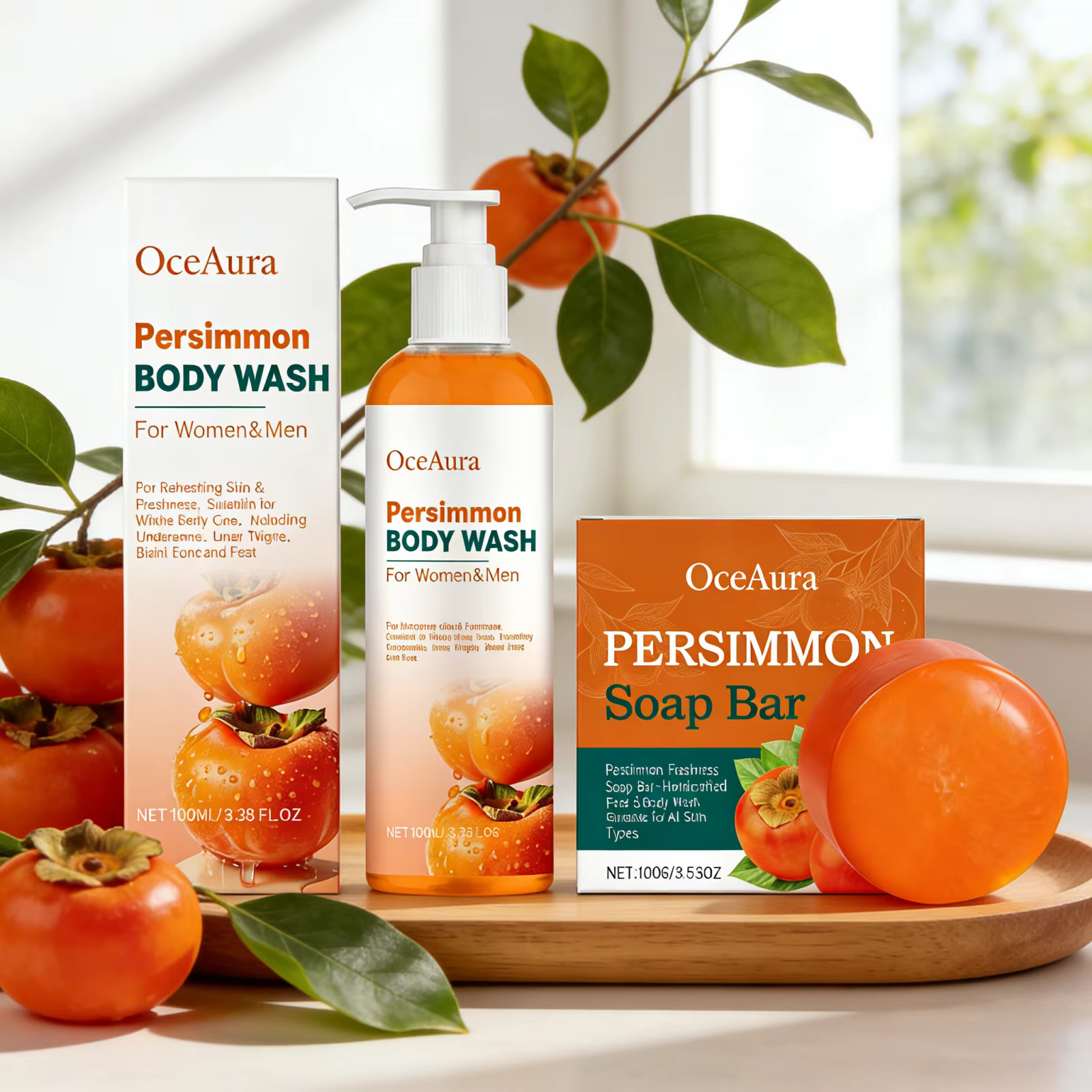 Ensemble de gel douche OceAura Persimmon