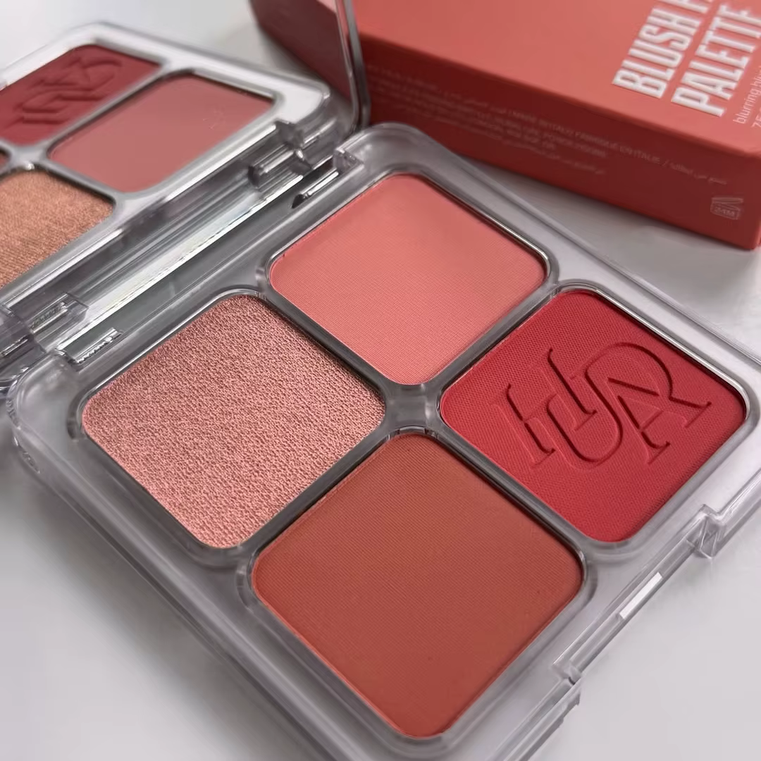 Palette de fards à joues Huda Easy 4 couleurs de luxe