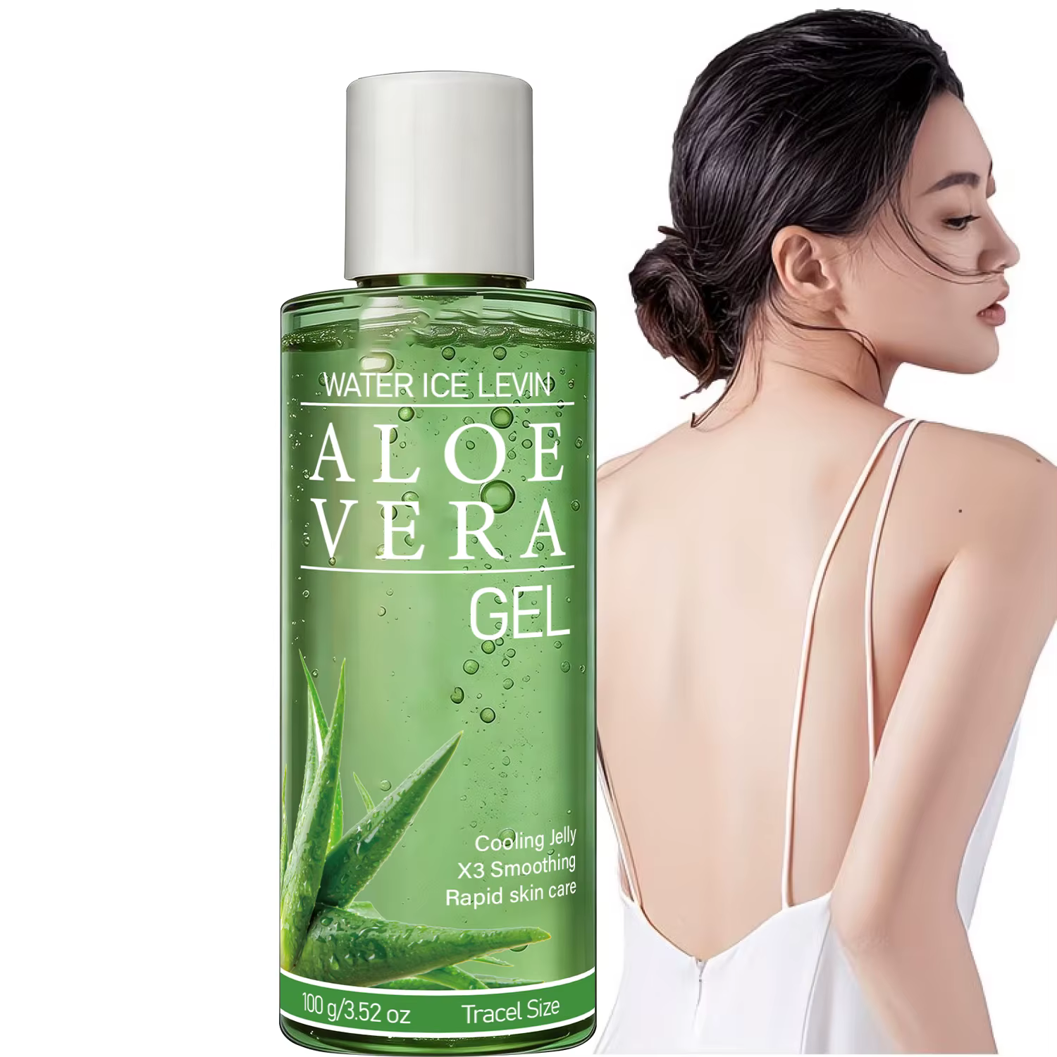Gel d'aloe vera pur avec acide hyaluronique