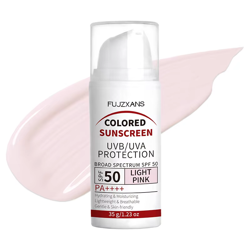Crème solaire teintée - Crème BB rose clair avec SPF50