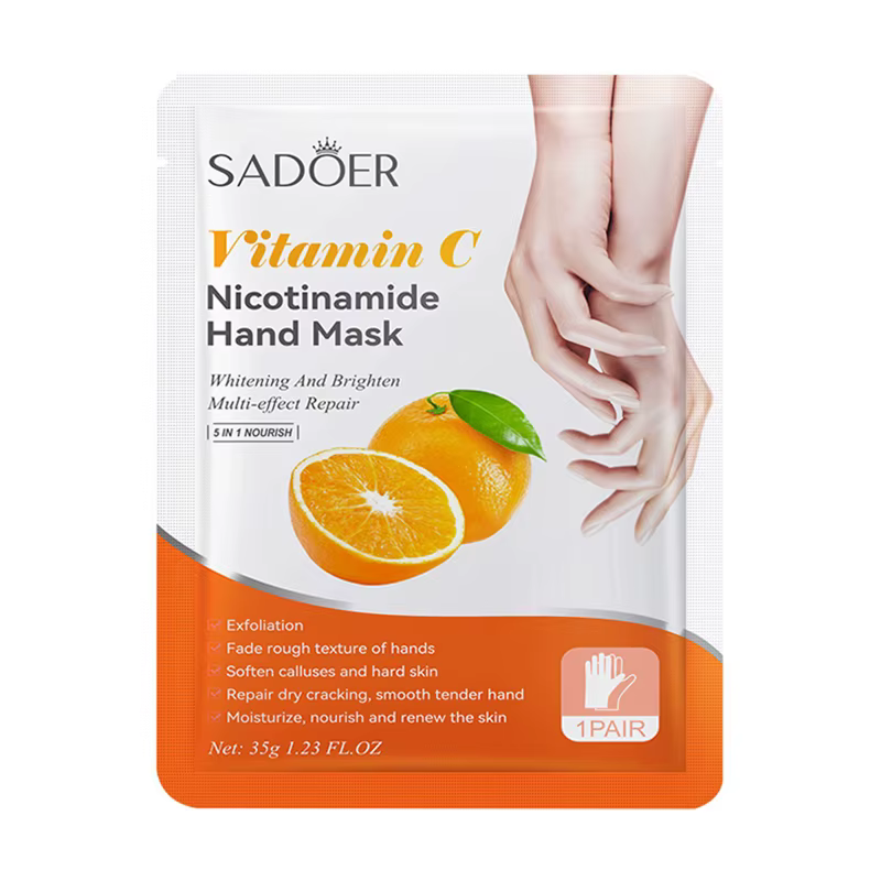 6 paires SADOER fruits masque pour les mains avocat miel pêche papaye cerise fraise vitamine C masques hydratants