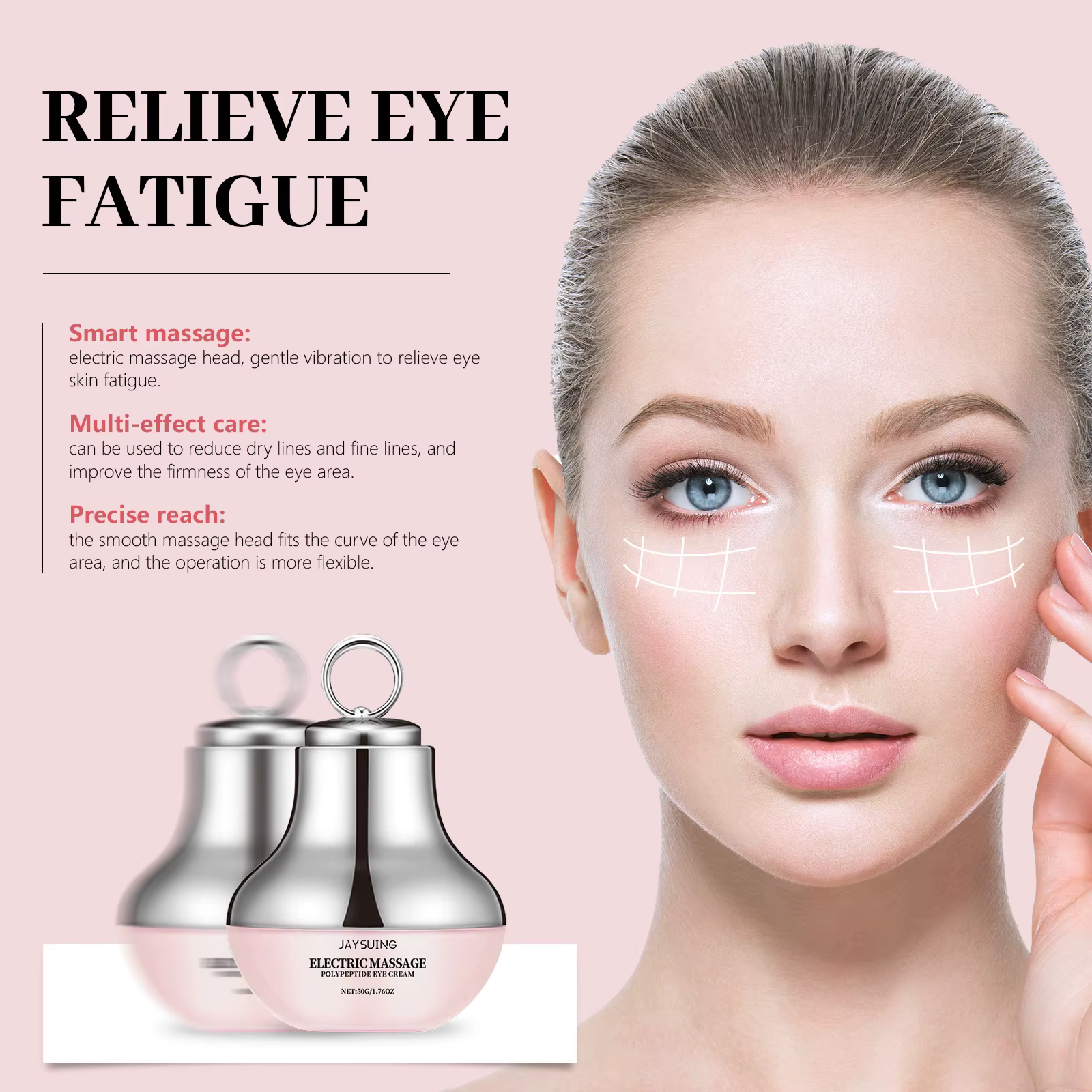 Crème raffermissante électrique pour les yeux