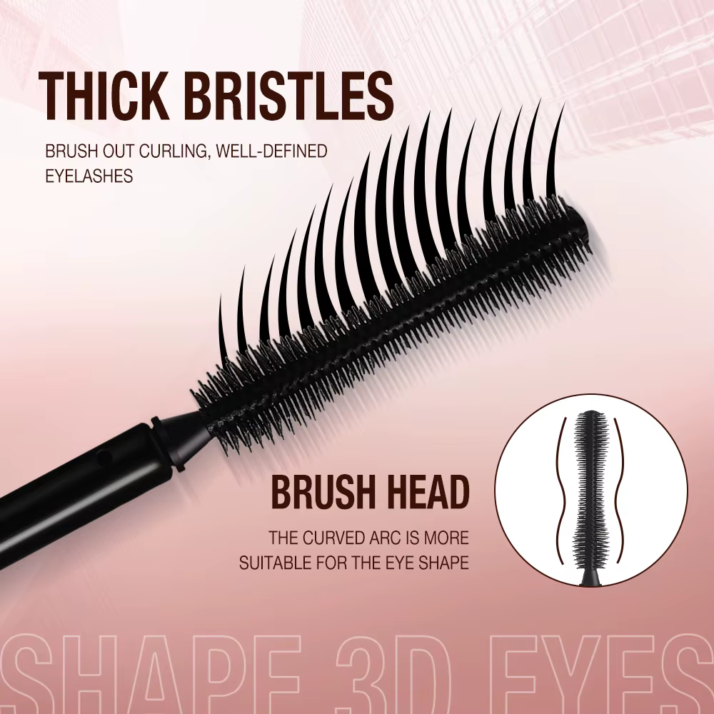 O.TWO.O Mascara imperméable à l'eau 4D soie fibres bouclage Volume cils épais allongement nourrir Extension de cils maquillage de haute qualité