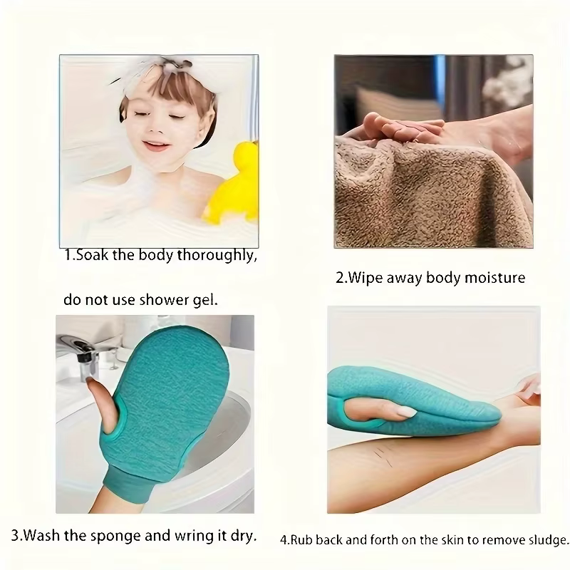 Gant exfoliant (1 pièce) - Gant exfoliant pour peaux mortes