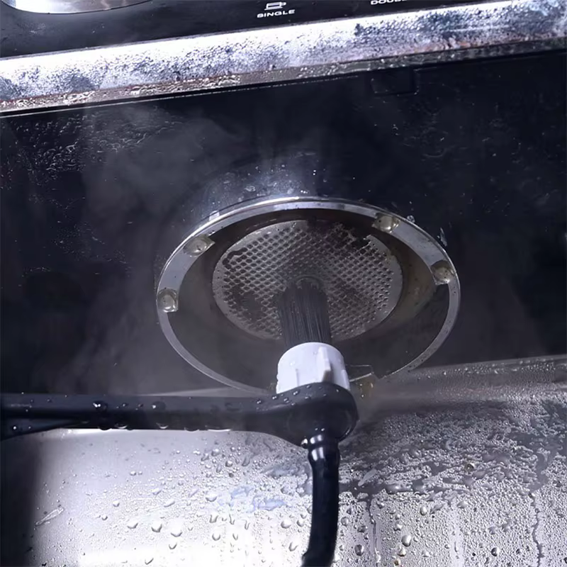 Brosse de nettoyage à la vapeur pour machine à café, outil de nettoyage détachable anti-brûlure, élimine l'huile et la saleté pour l'entretien de l'équipement à café