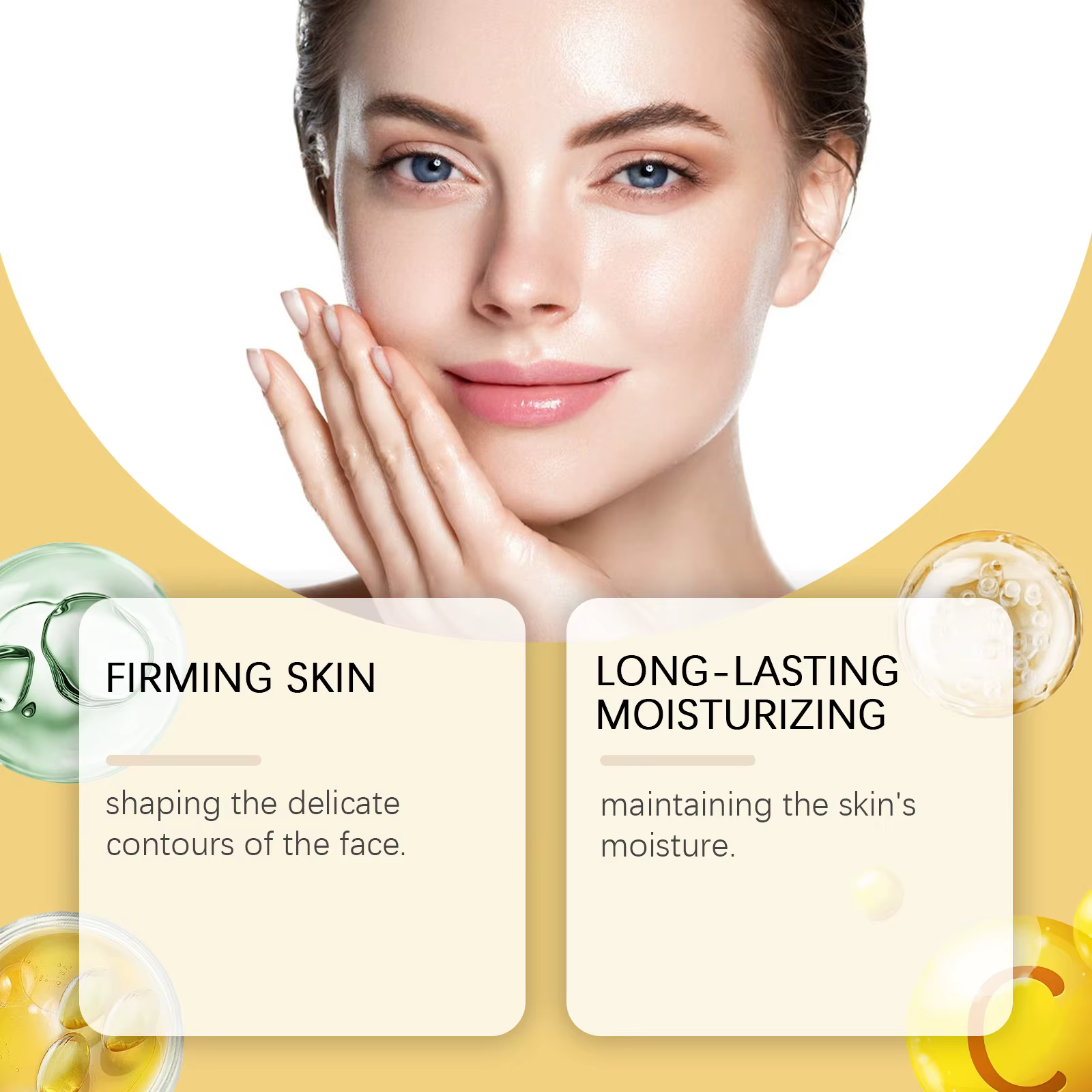 Crème hydratante au collagène pour le visage