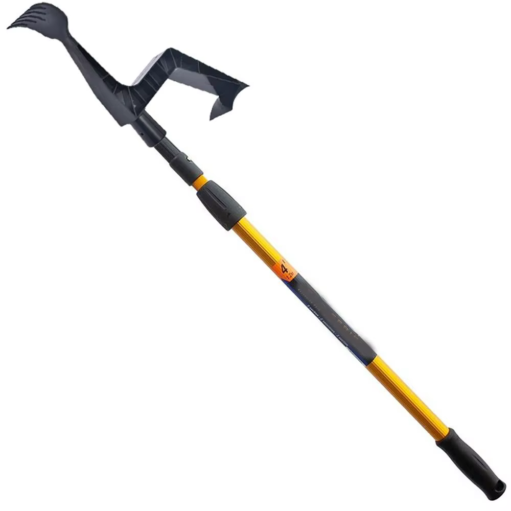 Outil de gouttière domestique, cuillère et cuillère de nettoyage de gouttière, outil de nettoyage de gouttières de toit de conception filetée pour le jardin,