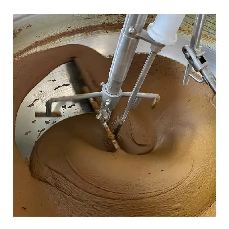 Mélangeur planétaire industriel automatique à chaudière à double enveloppe pour sirop de caramel et pâte de châtaignes, personnalisable