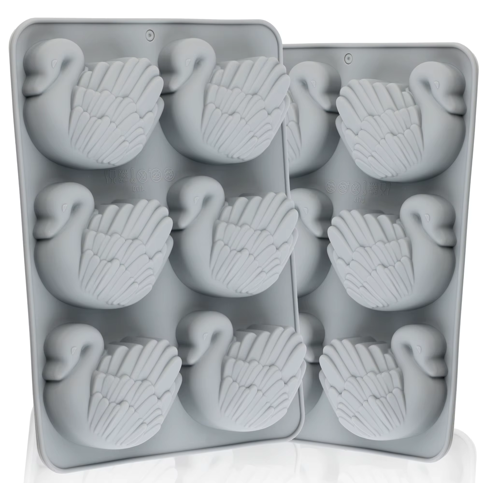 Moule en silicone en forme de cygne pour gâteau de mariage, épais, antiadhésif, pour bonbons, mousse, chocolat, pudding, dessert