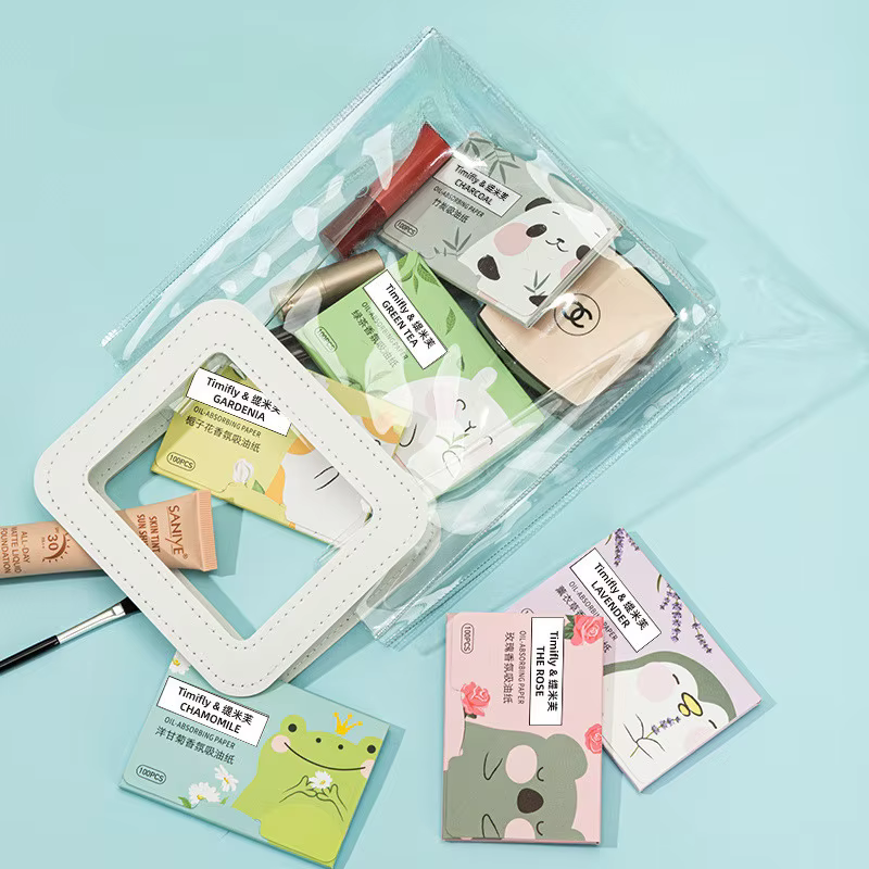 Papier absorbant l'huile pour le visage