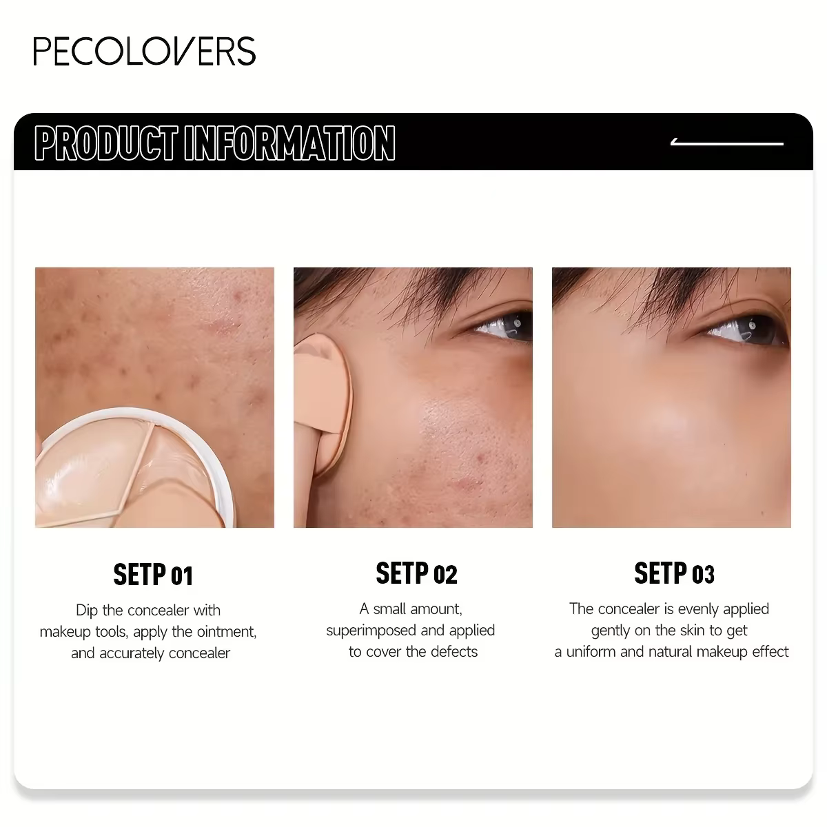 1PC Correcteur de teint hydratant et ciblant