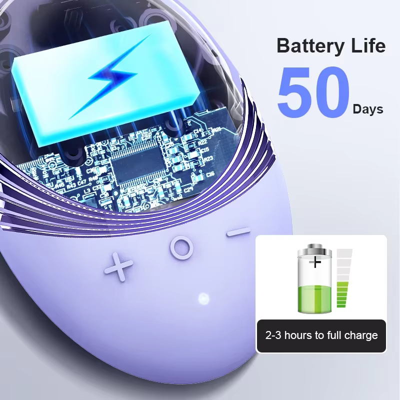 Brosse de nettoyage du visage électrique Ultra-mince de haute qualité avec une batterie intégrée