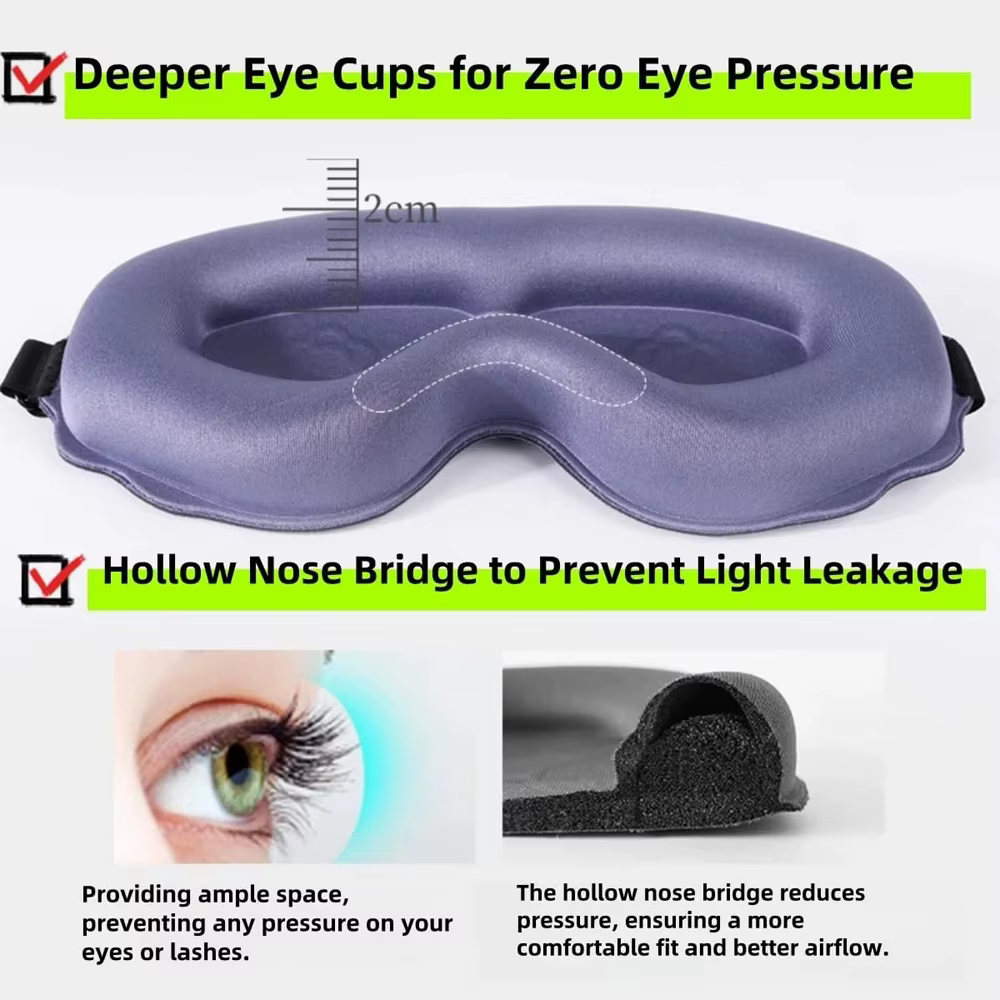 Masque de sommeil 3D anti-lumière