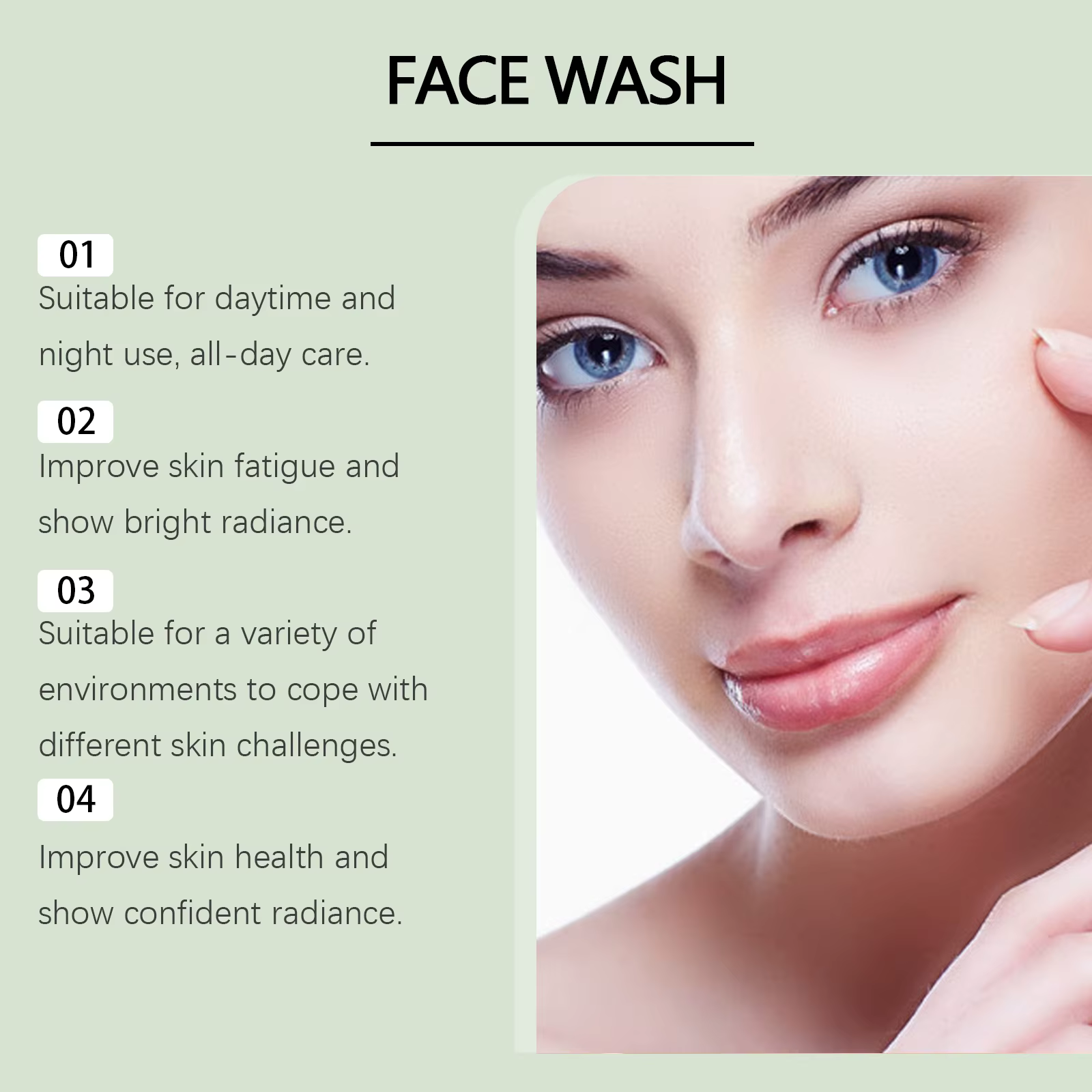 Gel nettoyant pour le visage à l'acide hyaluronique