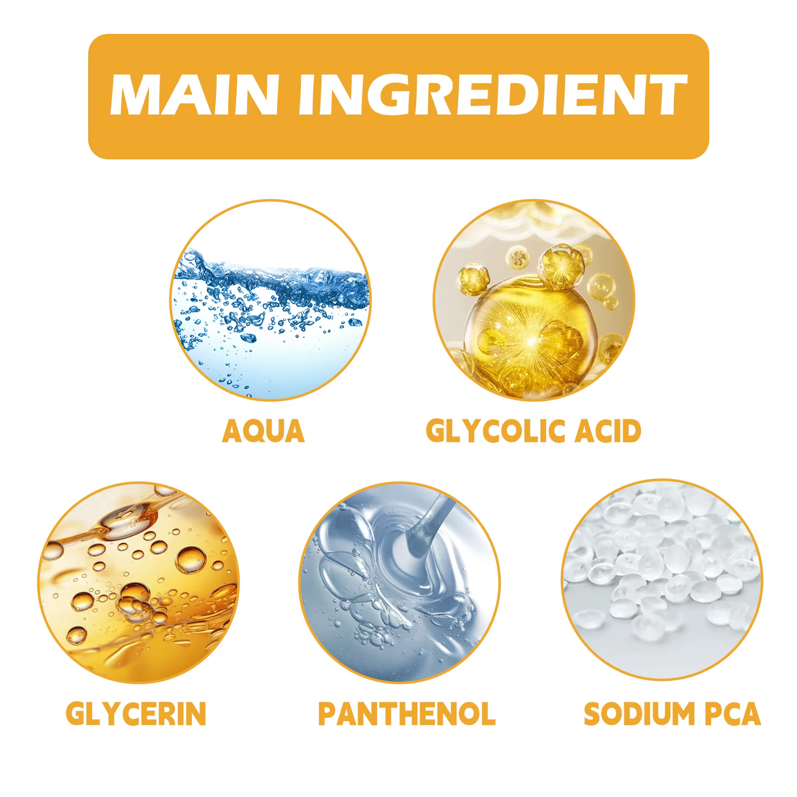 Solution tonifiante pour le visage à 7% d'acide glycolique