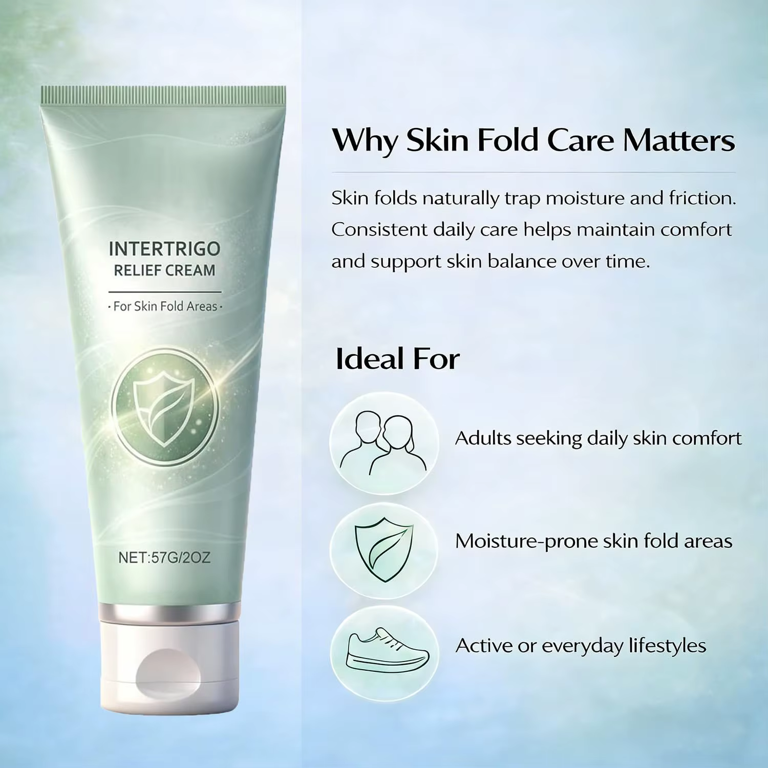 Crème Intertrigo : Soin Hydratant Doux pour la Peau