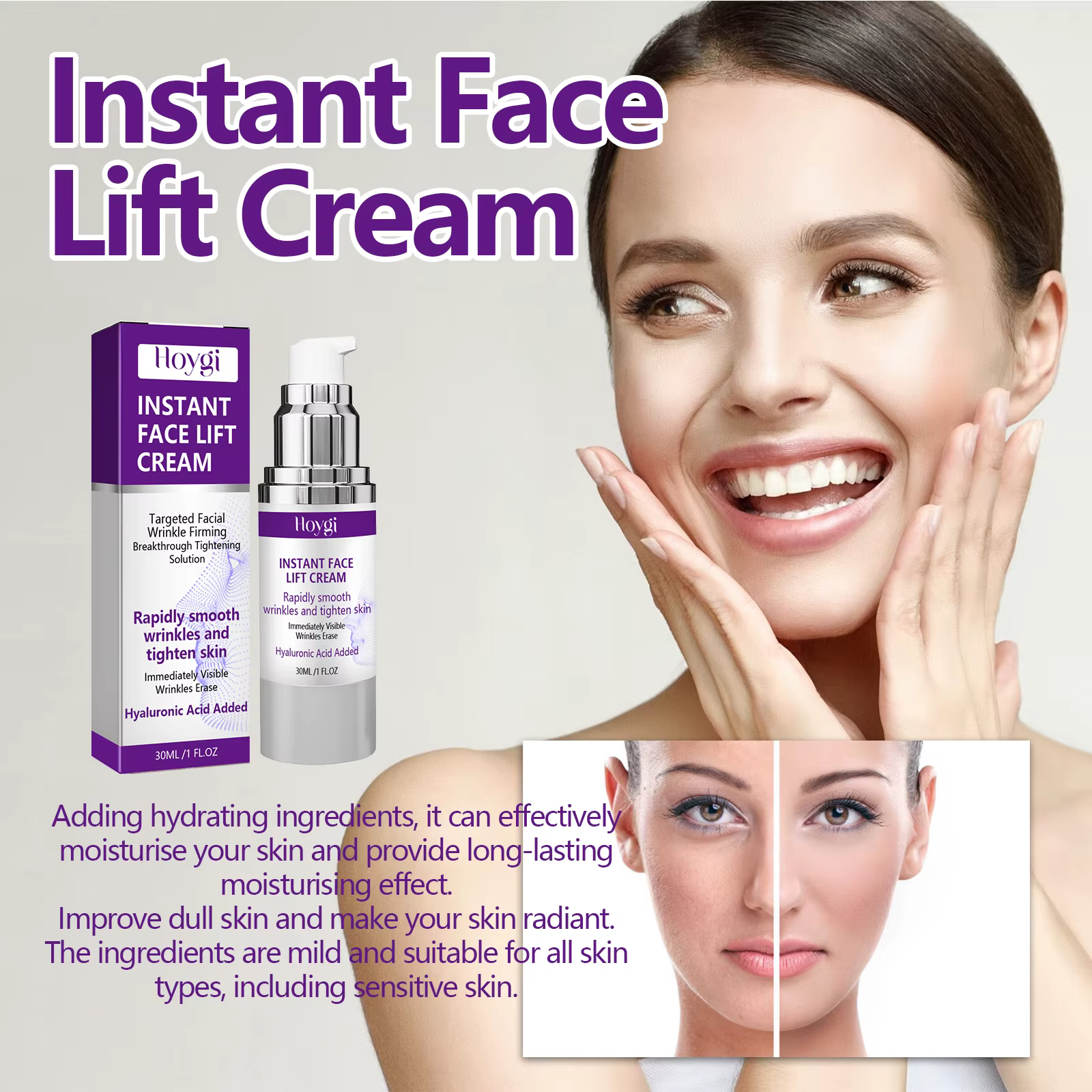 Crème de lifting instantanée