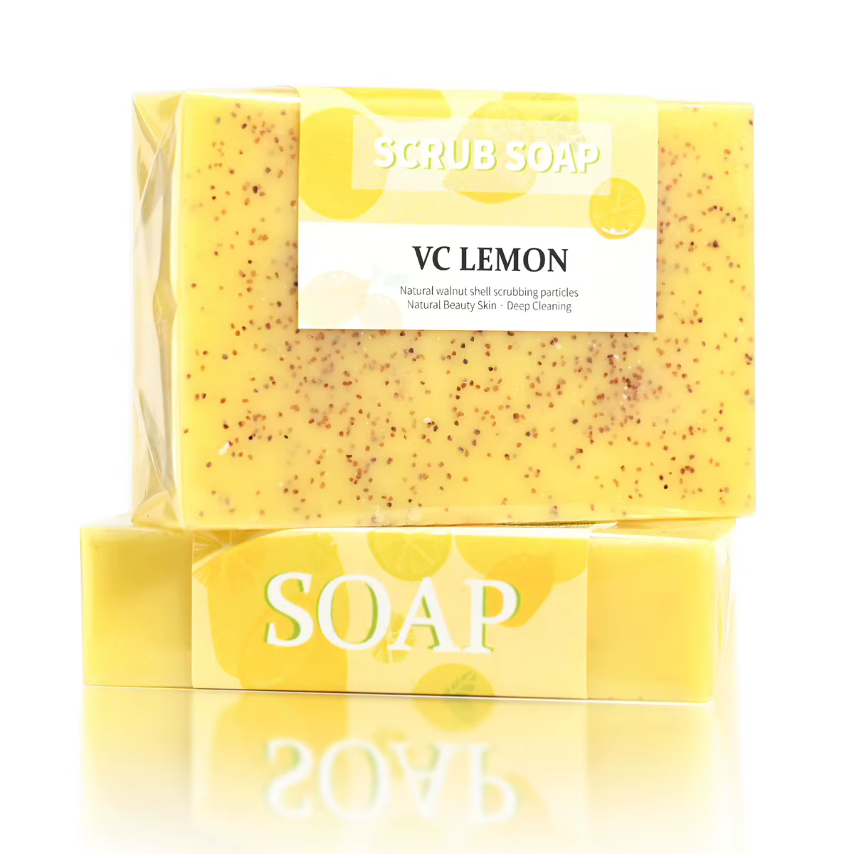 M + 100g savon aux fruits citron nettoyage particules givrées exfoliant bain soin du corps blanchissant