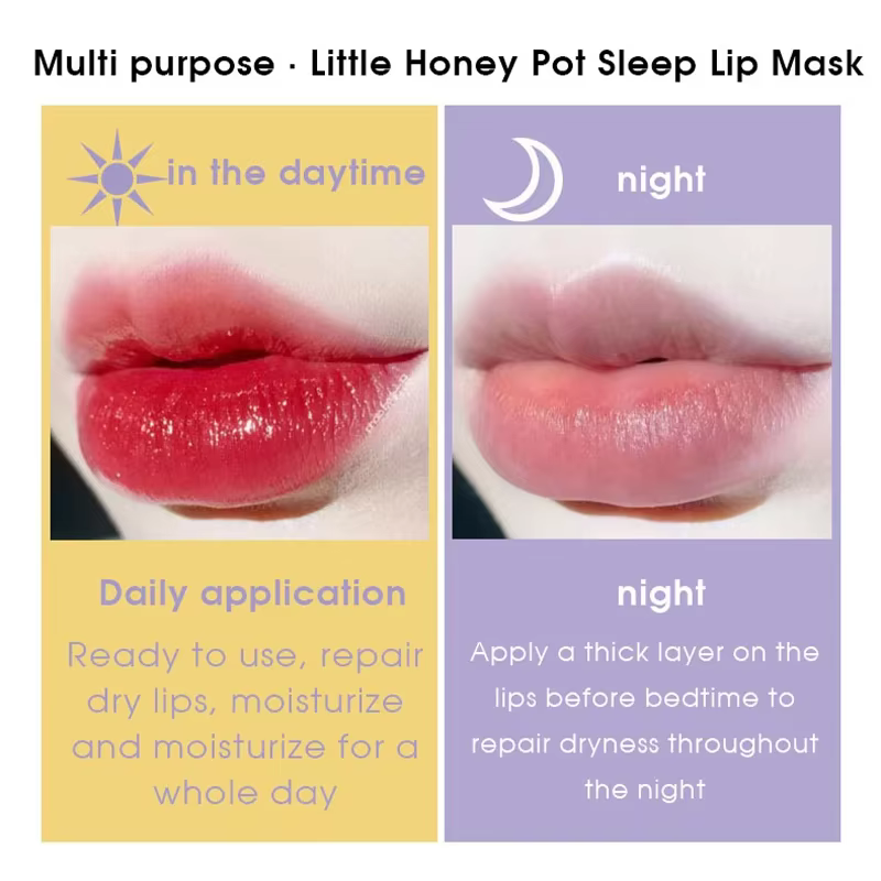Le masque à lèvres Transparent Honey Pot hydrate