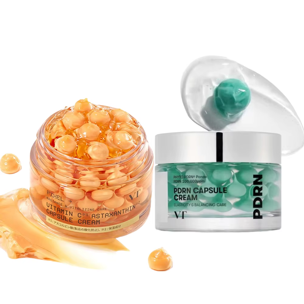 Crème en capsules VT Pichel Vitamine C Astaxanthine Éclat & Soin Revitalisant Améliore l'Élasticité de la Peau