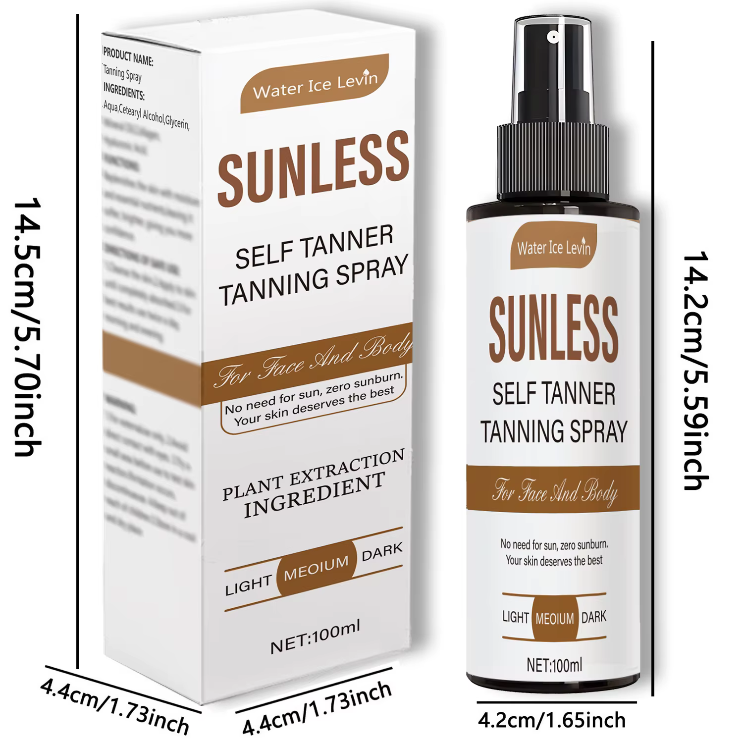 Spray autobronzant - Teinte brune naturelle